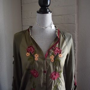 Desigual button down half sleeve shirt